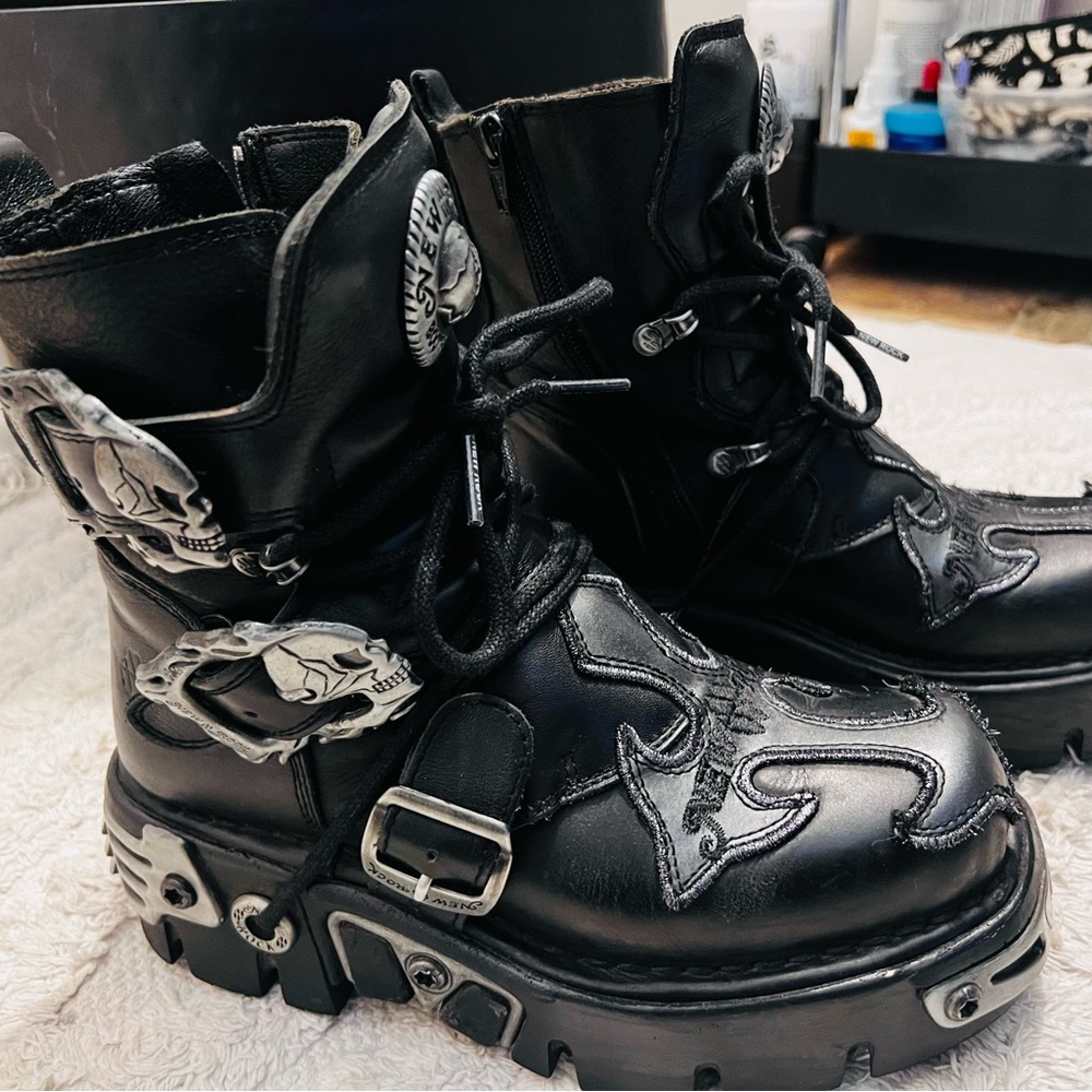 New Rock Black Gothic Boots